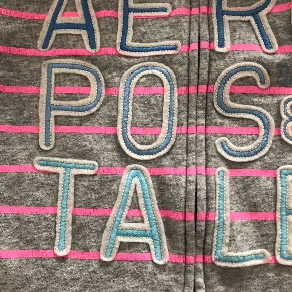 Aeropostale Full Zip Striped Hoodie -C5 - Picture 3 of 5